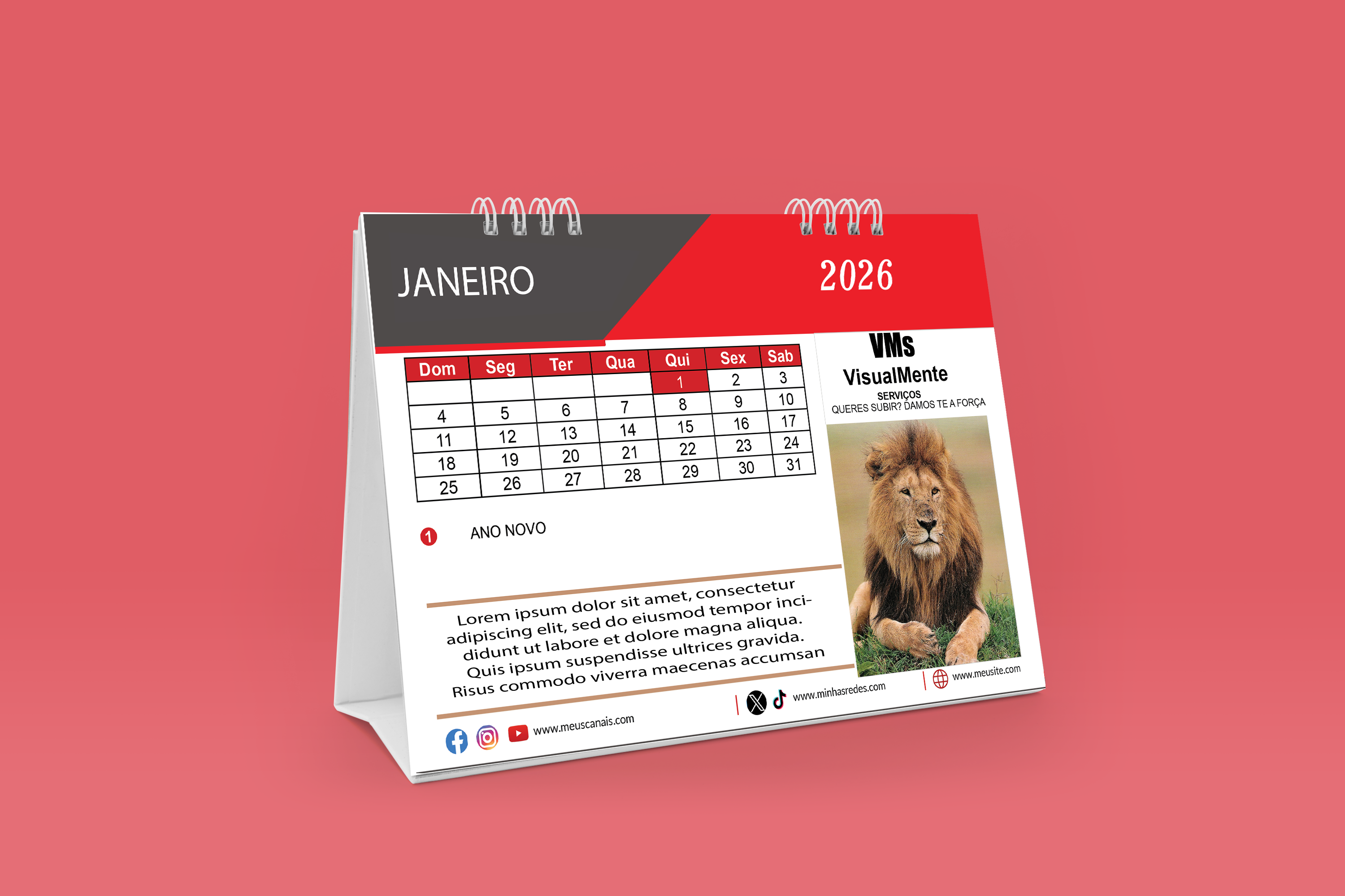 Calendário em .indd
